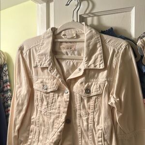 We The Free Cream Jean Jacket Classic Style